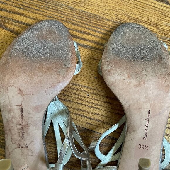 Rupert Sanderson Bronzey-Gold 'Figaro' Sandals, EU 39.5 - Picture 9 of 16